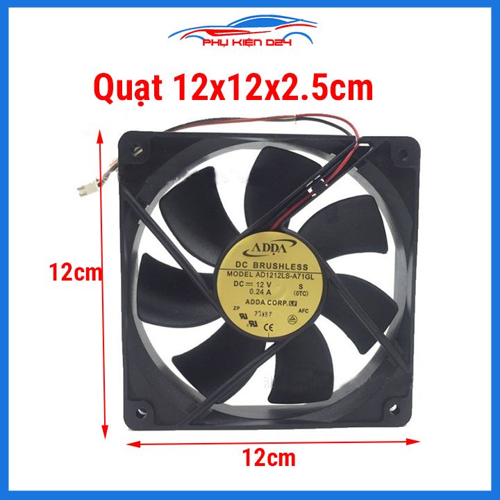 Quạt tản nhiệt 12V tốc độ cao làm mát, tản nhiệt máy móc, thiết bị 4x4cm / 5x5cm / 6x6cm / 8x8cm / 9x9cm / 12x12cm