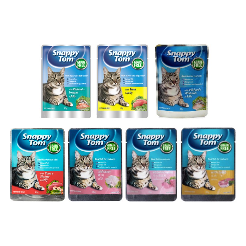 Pate cho mèo SnappyTom, Pate Snappy Tom cho mèo gói 85gr