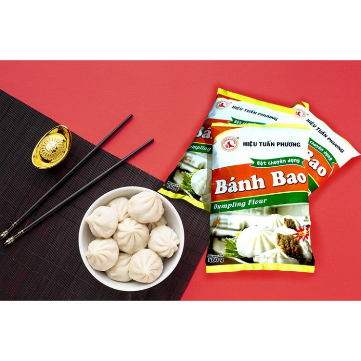 Bột bánh bao tuấn phương 400 gam có sẵn men nở