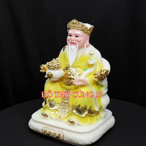 TƯỢNG  THẦN TIỀN  - MÀU VÀNG   [ COMPOSITE + BỘT ĐÁ ]