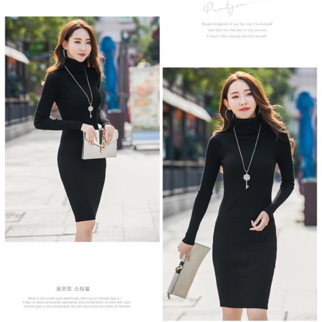 Váy Body Cổ Lọ