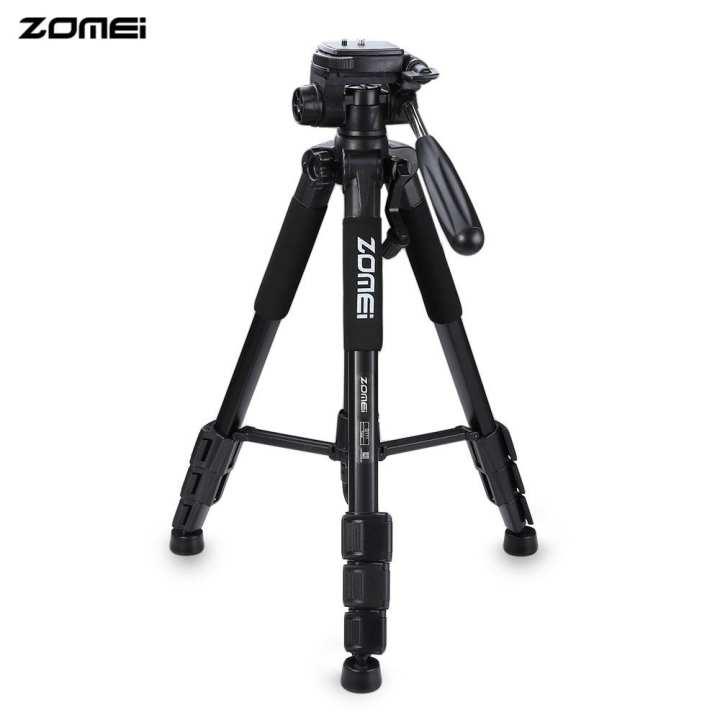 Tripod ZOMEI Q111 / Q310 Chân Máy Quay Phim chống rung Điện Thoại Máy Ảnh Chuyên Nghiệp chất liệu nhôm cao cấp chắc chắn chiều dài tối đa 145cm