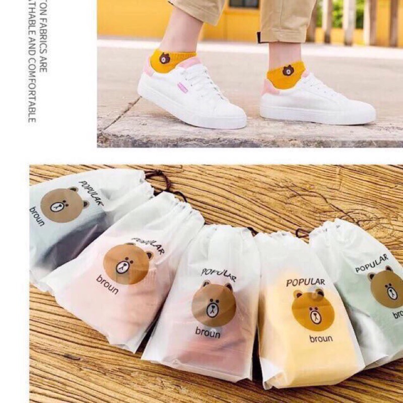 1 đôi tất gấu broun hot