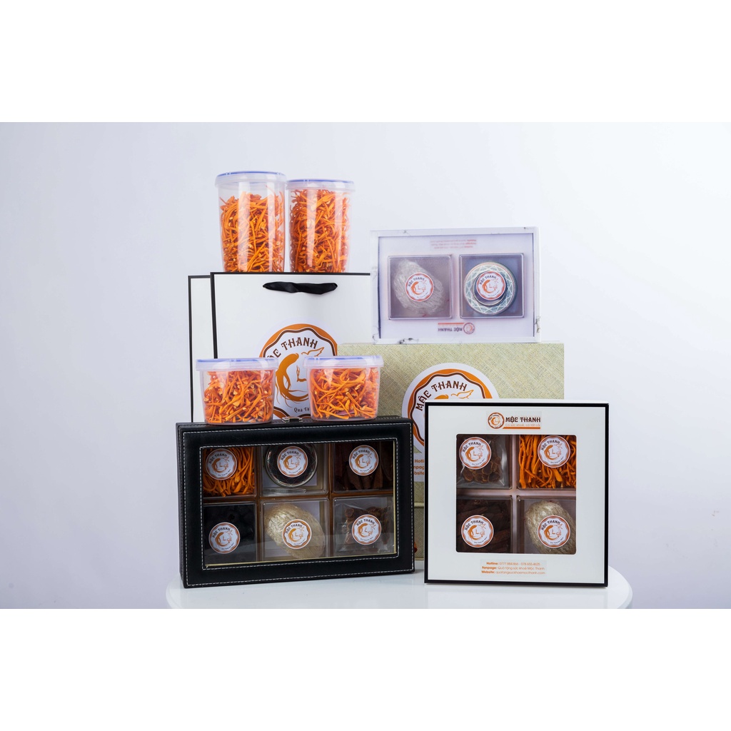 [Trung thu] Set quà Ngũ Mộc Thanh 2 (bánh trung thu, đtht, nhân sâm, yến, saffron)