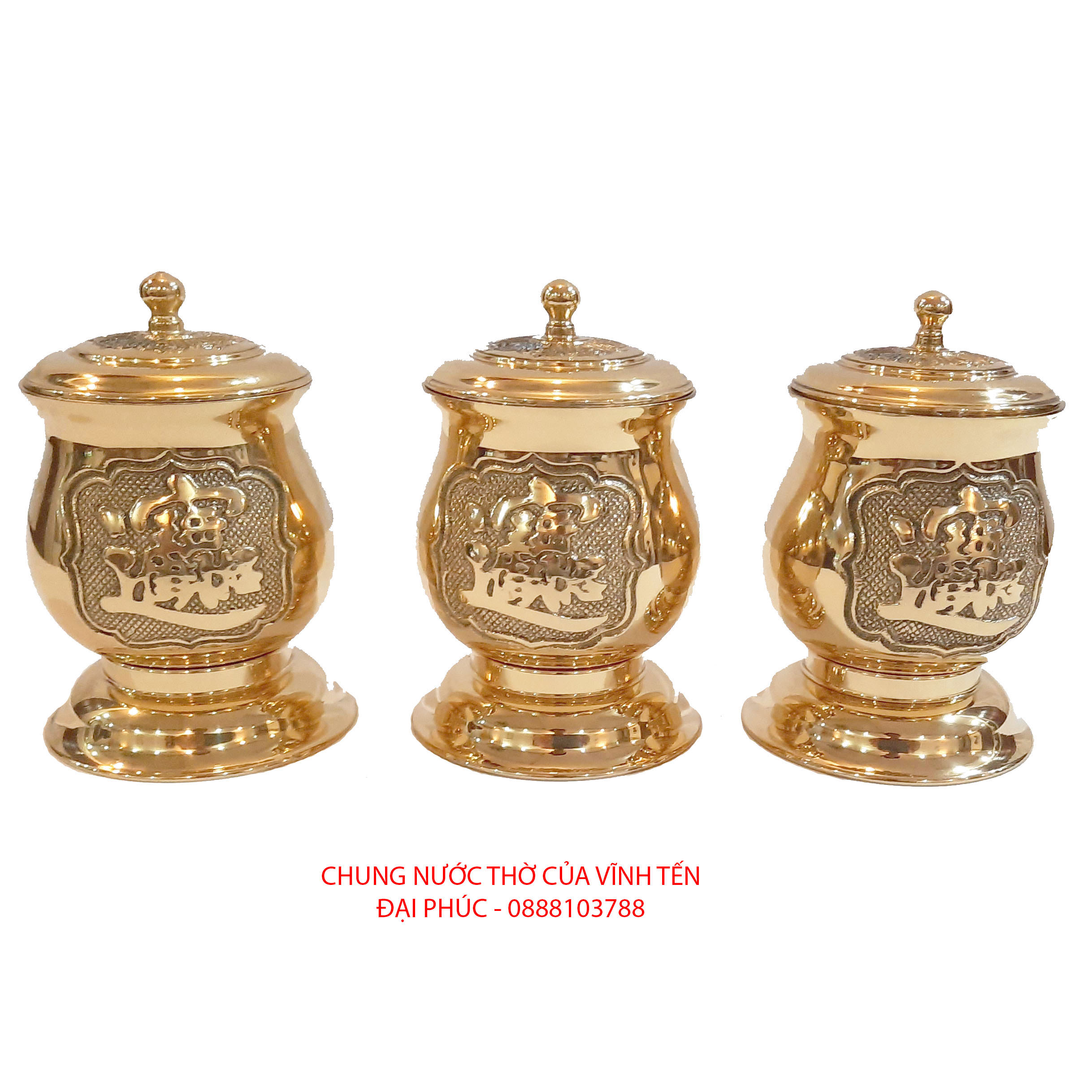 Đồ thờ chung nước bằng đồng