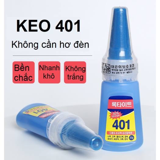 Keo 401 chuyên gắn móng, đính đá đá siêu chắc