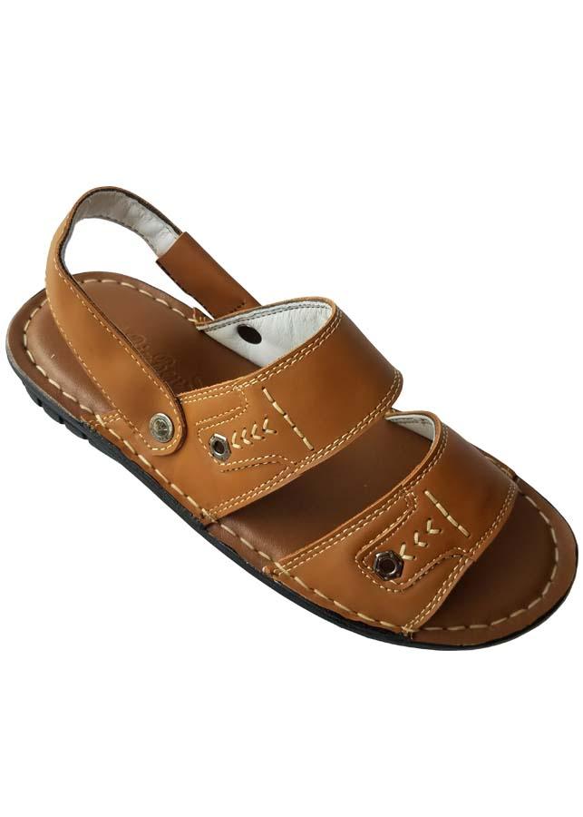 Giày Sandal Nam Da Bò May Đế BIGBEN SD169