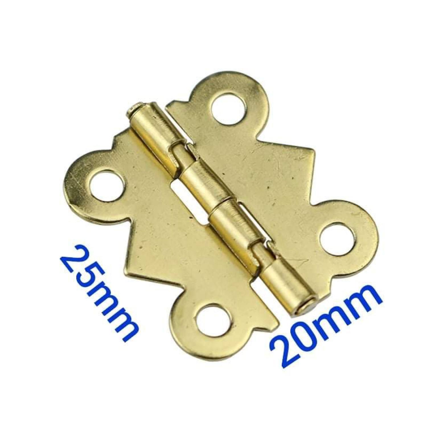 Set 4 bản lề hộp gỗ (Set 4 bản lề giả cổ đã bao gồm vít)