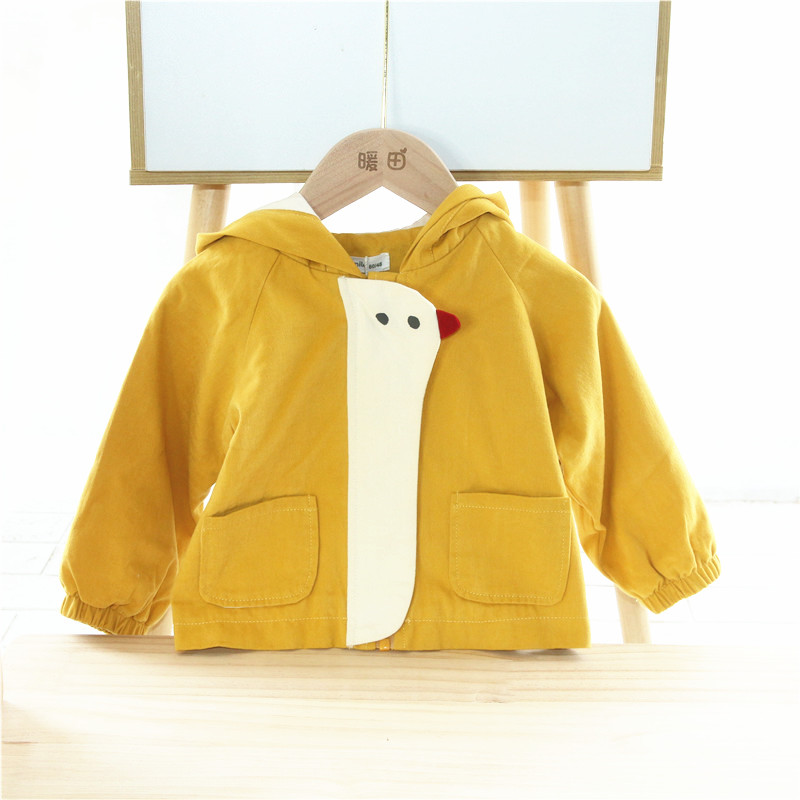 [Bán chạy] Áo khoác gió cho bé yêu hình con gà chống mưachống nắng có full size