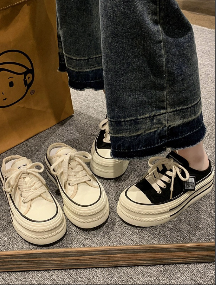 Giầy Sneaker nữ đạp gót  ulzzang  2 mầu B11
