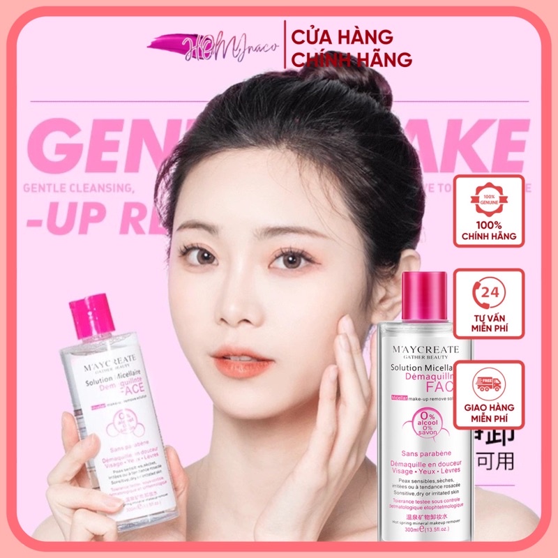 [300ml] Nước Tẩy Trang Sạch M’AYCREATE - Tẩy Trang Maycreate