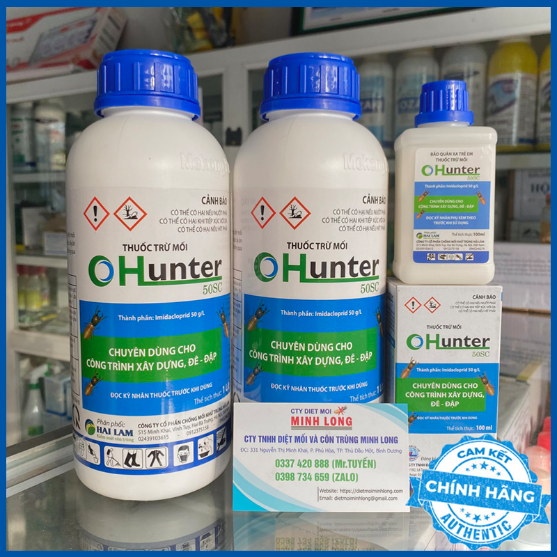 Thuốc diệt mối không mùi HUNTER 50SC - Chuyên dùng cho nhà ở và phòng chống nền móng.