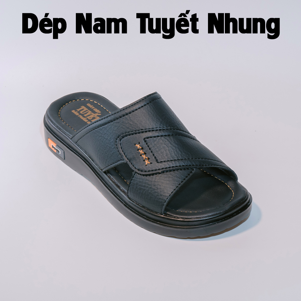 Dép nam đế cao 3cm màu đen/nâu