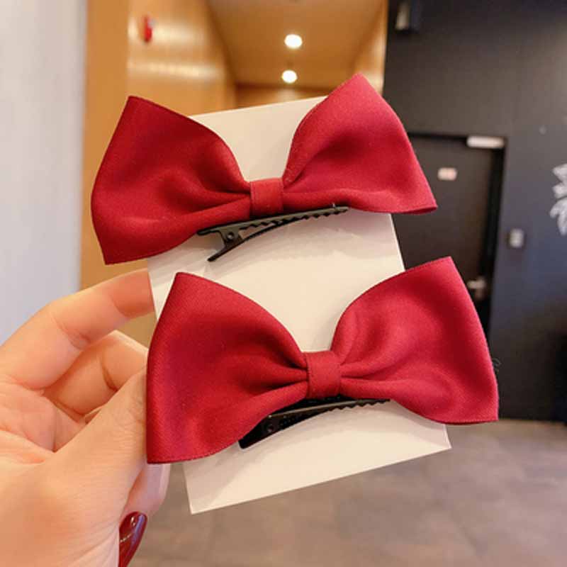 Set 2 kẹp tóc nơ xinh xắn phong cách Hàn quốc