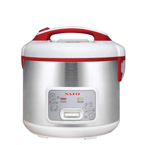 Nồi cơm điện SATO S18-83B 1.8L 700W ( Xám Trắng )