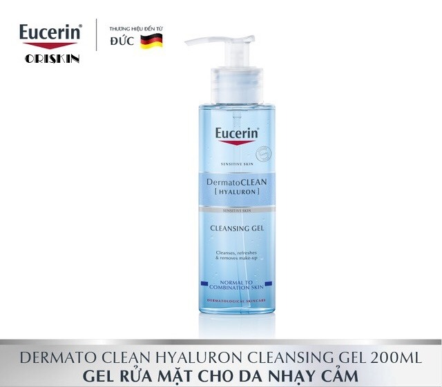 Eucerin Gel Rửa Mặt Cho Da Nhạy Cảm Dermatoclean Gel 200ml