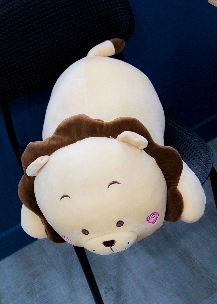 [HCM]Thú nhồi bông sư tử hoa siêu mềm (60 Cm)  LZ068