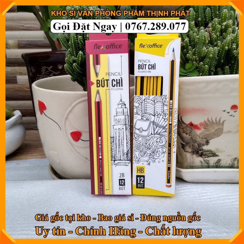 Bút chì gỗ 2B- FO-GP04 VÀ FO -GP 07 [CHÍNH HÃNG]