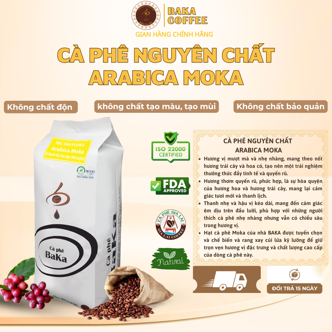 Cà Phê Nguyên Chất Baka - Moka