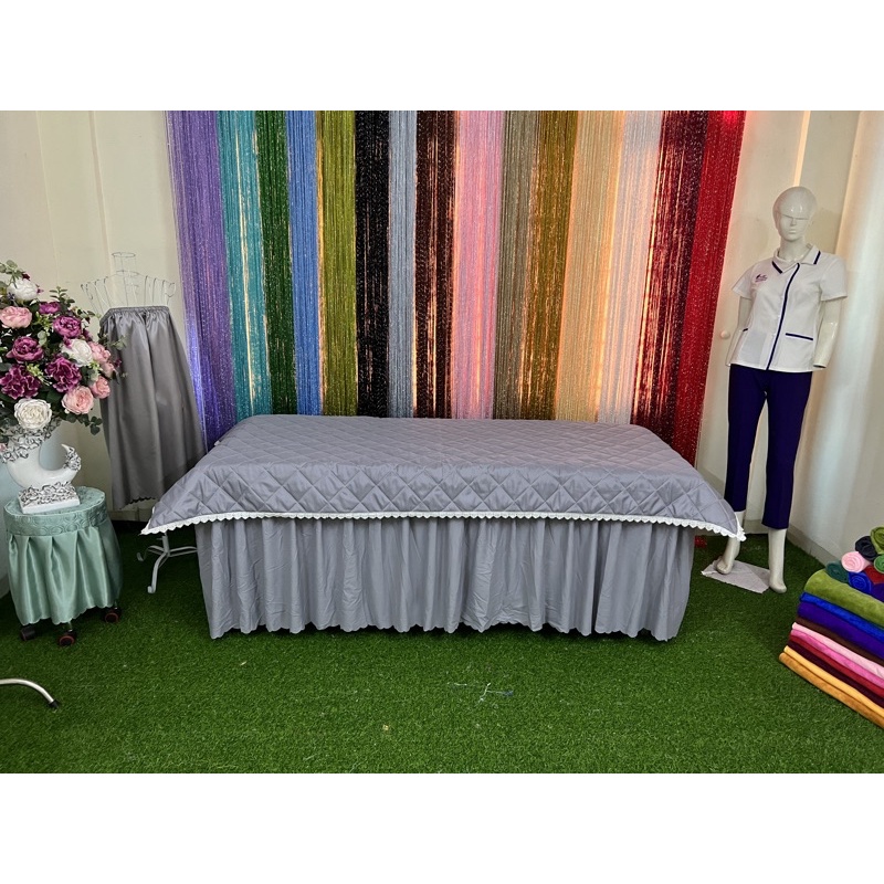 Tấm phủ trần bông cotton phối ren 1,2X2,2m