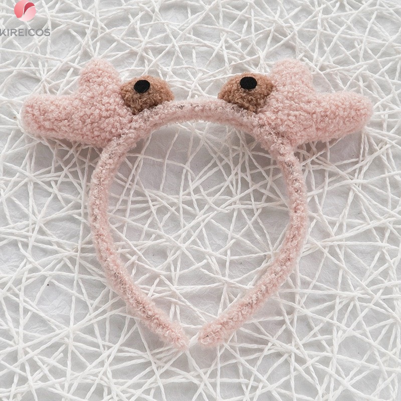 [HCM]Cài Tóc Trang Điểm Mắt To Lông Xù Siêu Cute