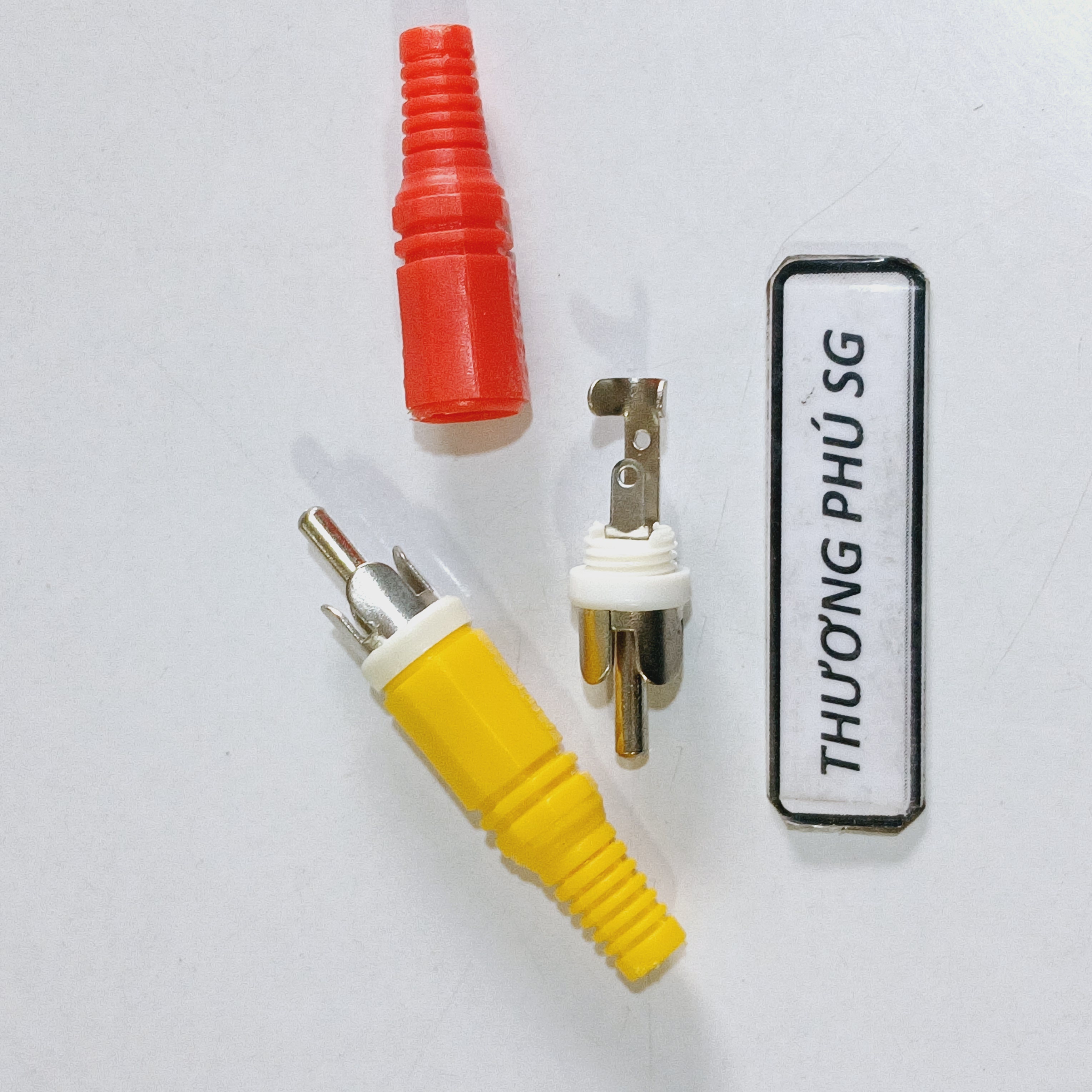 Đầu âm thanh AV / Chuẩn hàn dây AV  (1 Cặp 2 Cái)
