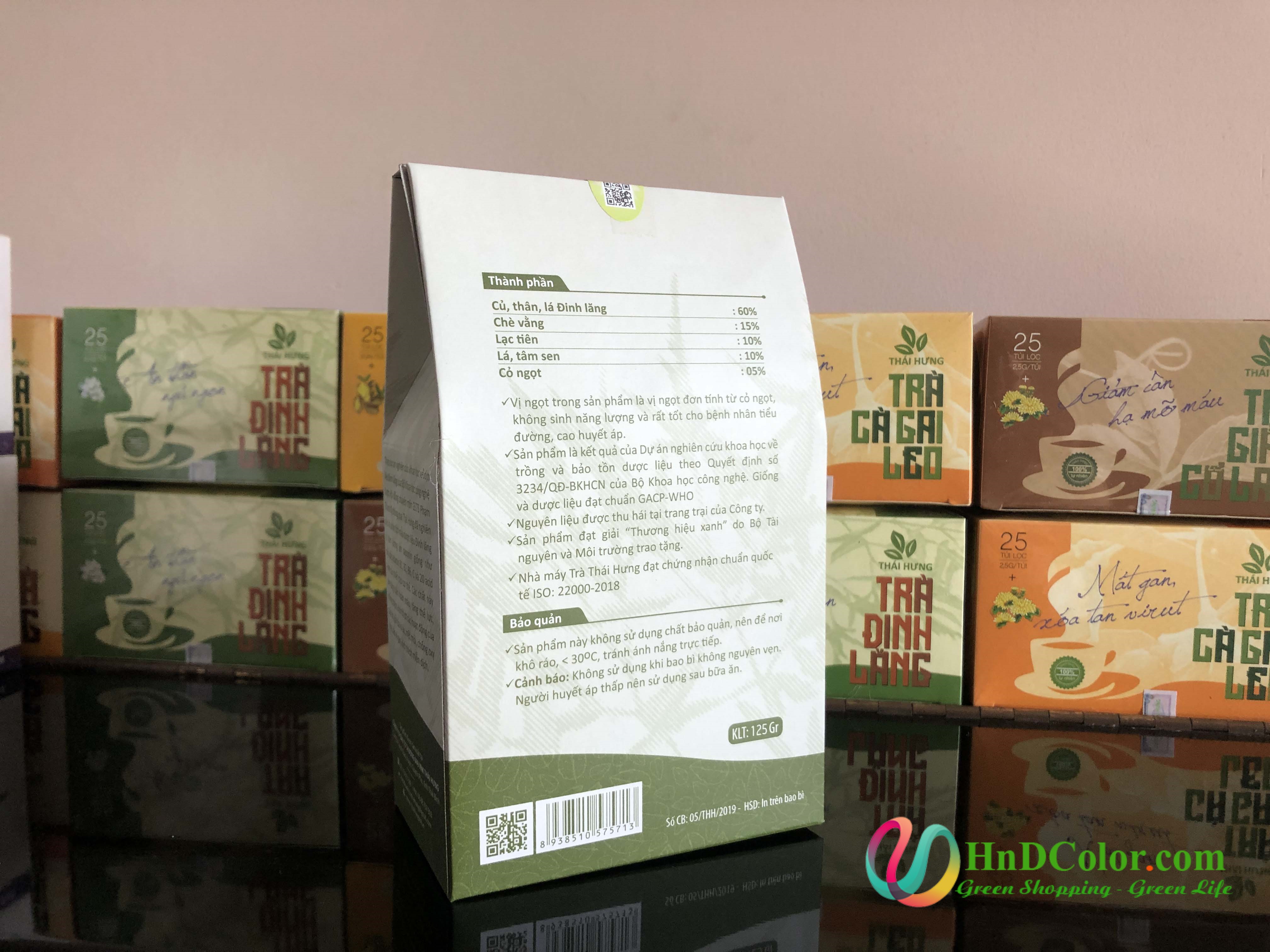 Trà Đinh Lăng An Thái Hưng (trà thảo mộc, 100% tự nhiên - không chất bảo quản - dạng túi)
