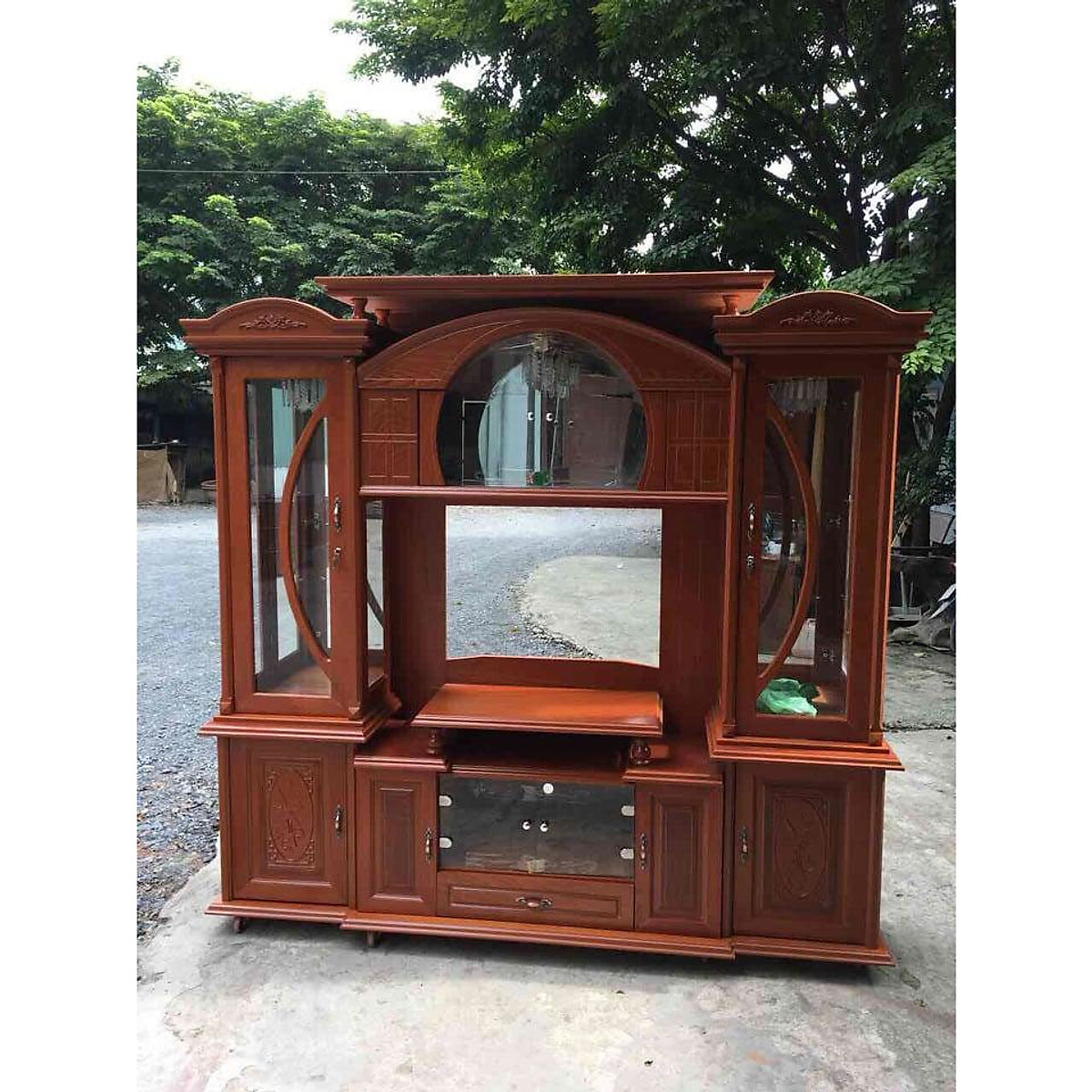 [Trả góp 0%] Kệ tủ Ti vi gỗ xoan 2m hàng chuẩn xuất khẩu , kệ gỗ trang trí phong khách , tủ gỗ để tivi trang trí