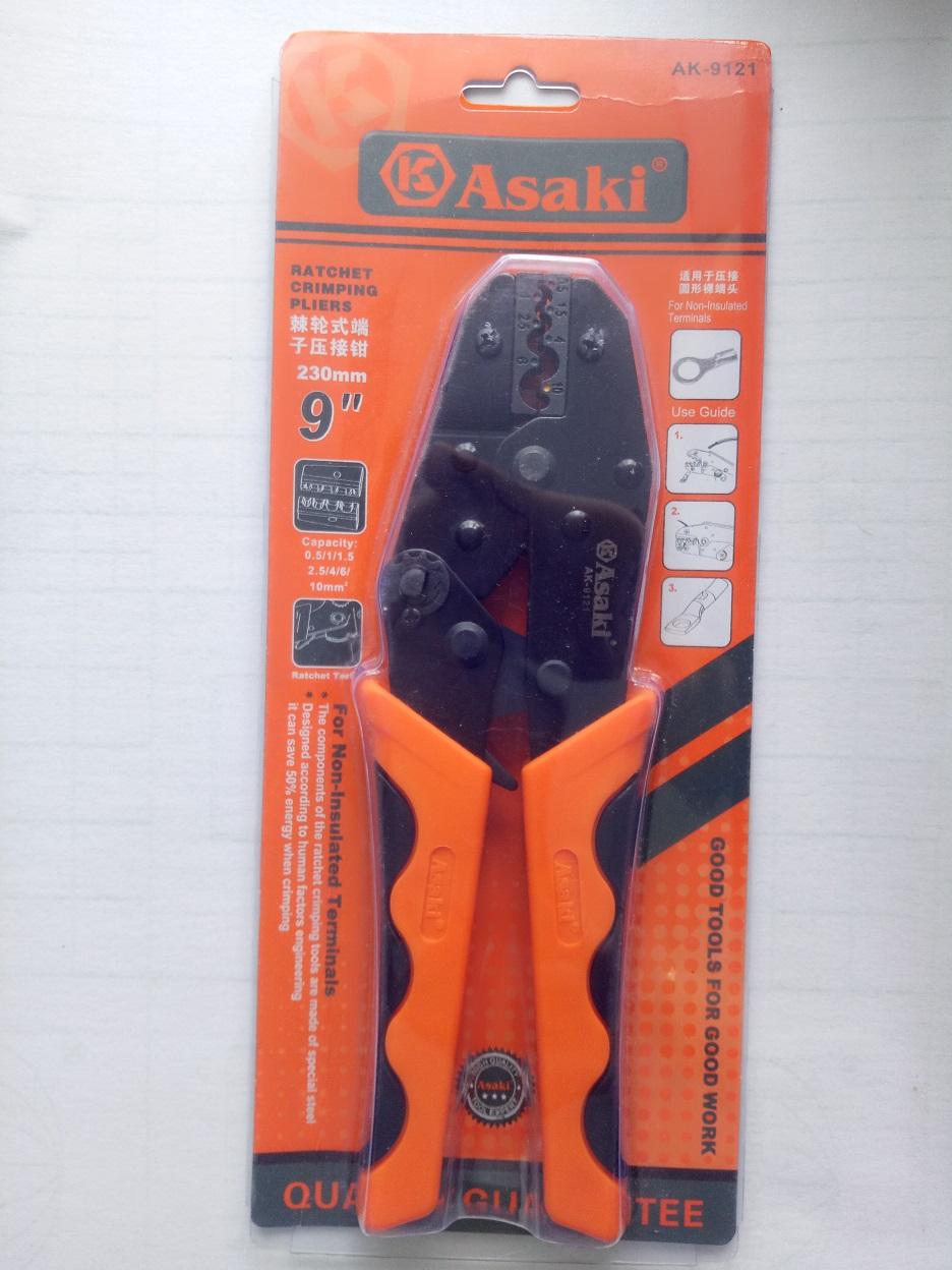 Kiềm bấm cos ghim asaki ak-9121 c2-6mm2