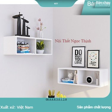Kệ sách treo tường trang trí 60x20x25cm