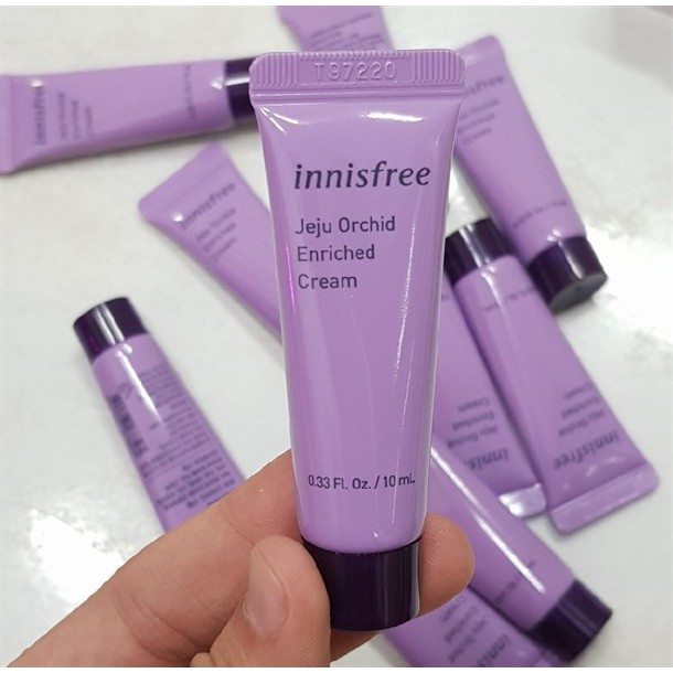 Kem dưỡng ngăn ngừa lão hóa sớm từ hoa lan Innisfree Jeju Orchid Enriched Cream minisize 10ml