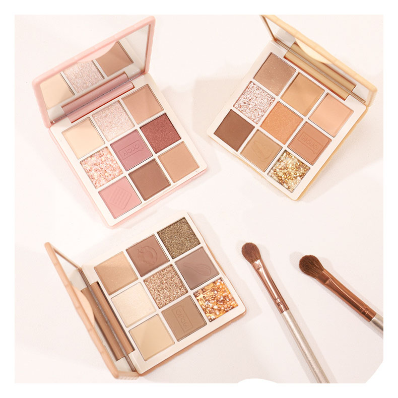 Bảng 9 màu mắt tone nude HOJO 8136