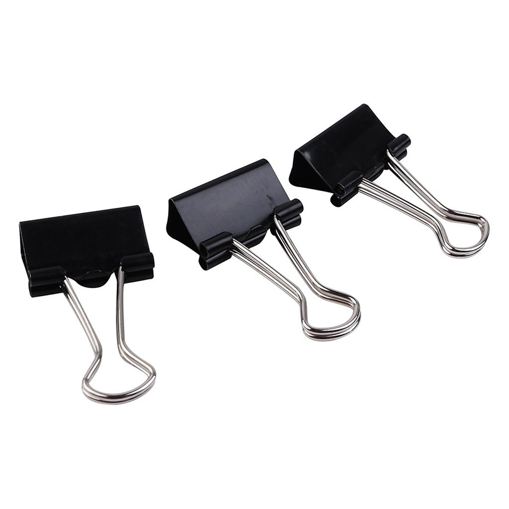 Bộ 2 Hộp Kẹp Bướm Echo (41mm) - Đen