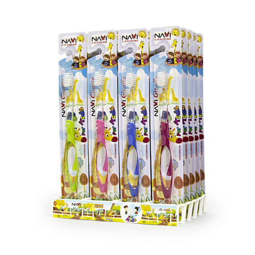Bàn chải đánh răng trẻ em NAVI GIRAFFE cao cấp Hàn Quốc