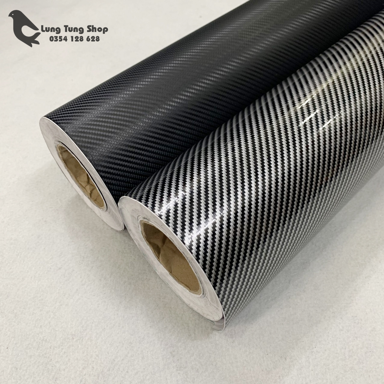 [HCM]Decal carbon dán xe - đề can cac bon có sẵn keo