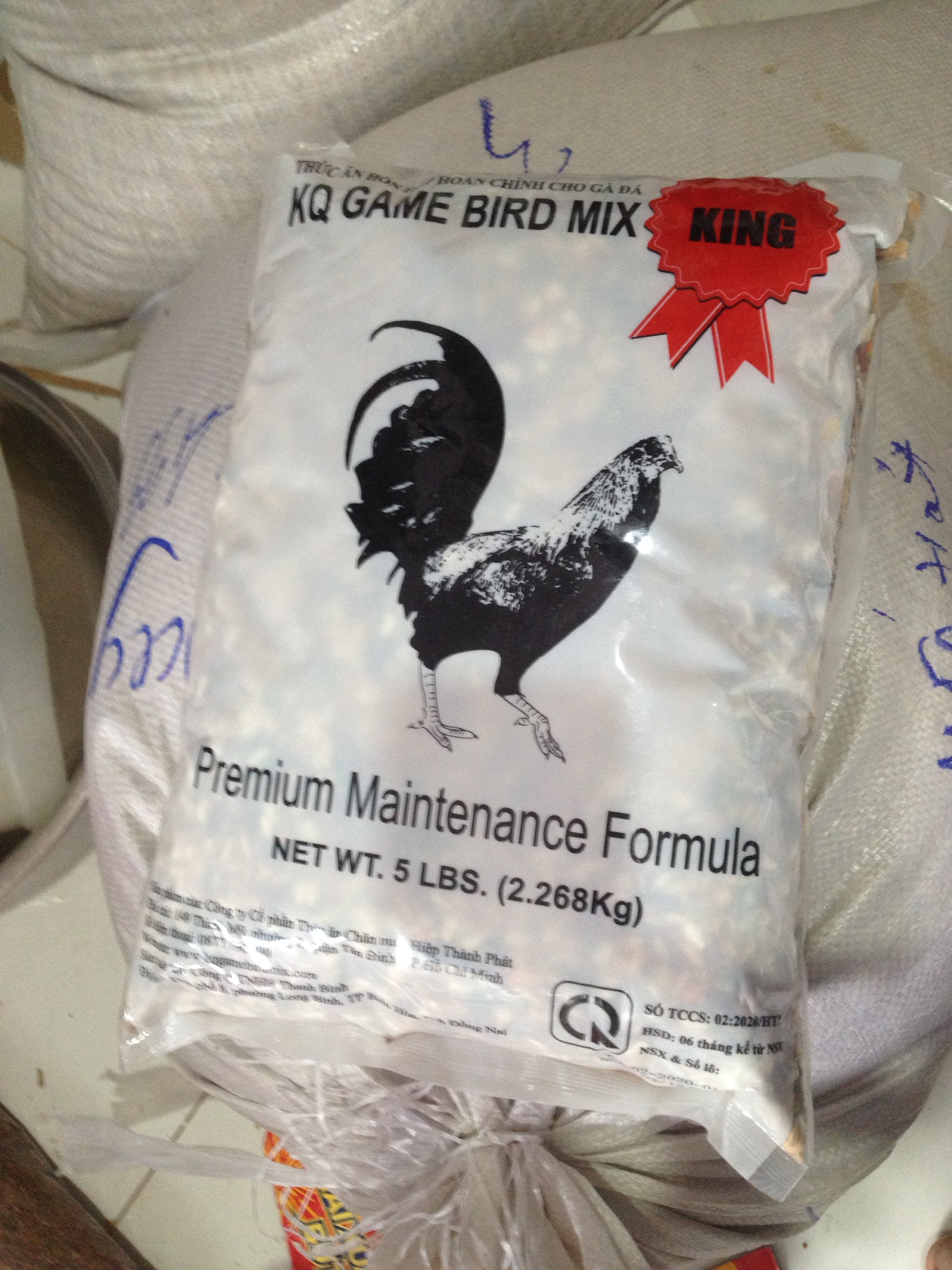 ngũ cốc gà đá KQ KINH tem đỏ 2,2 kg