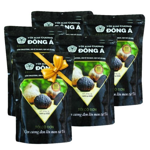 Tỏi đen - túi 200g - tỏi kim cương đông á