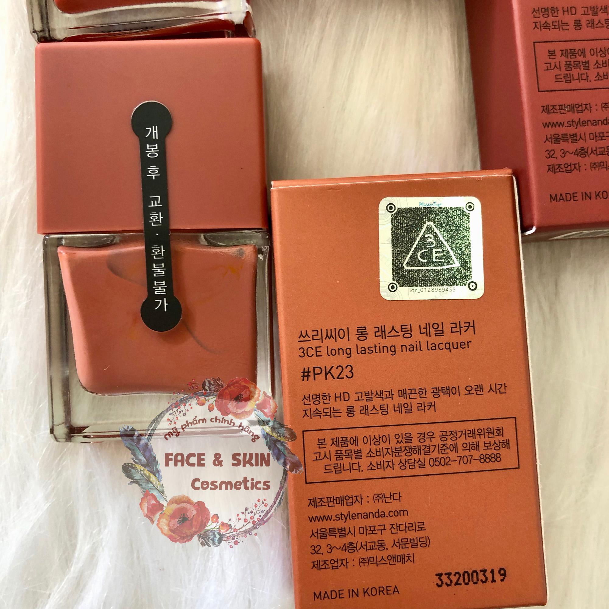 Sơn Móng Tay 3CE Red Recipe Long Lasting Nail Lacquer 10ml
