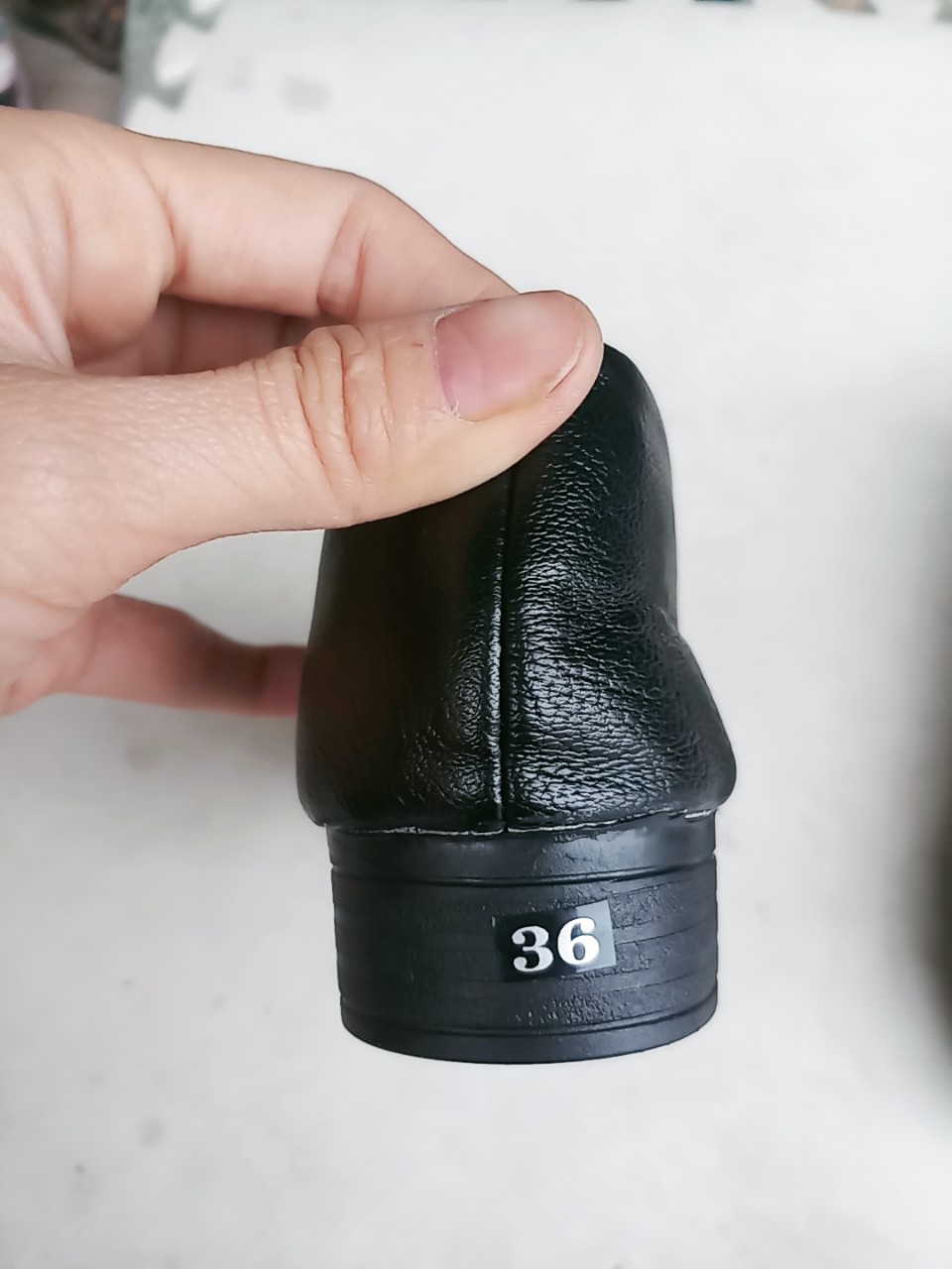 giày búp bê nữ nơ đá đế cao su cao 2 phân