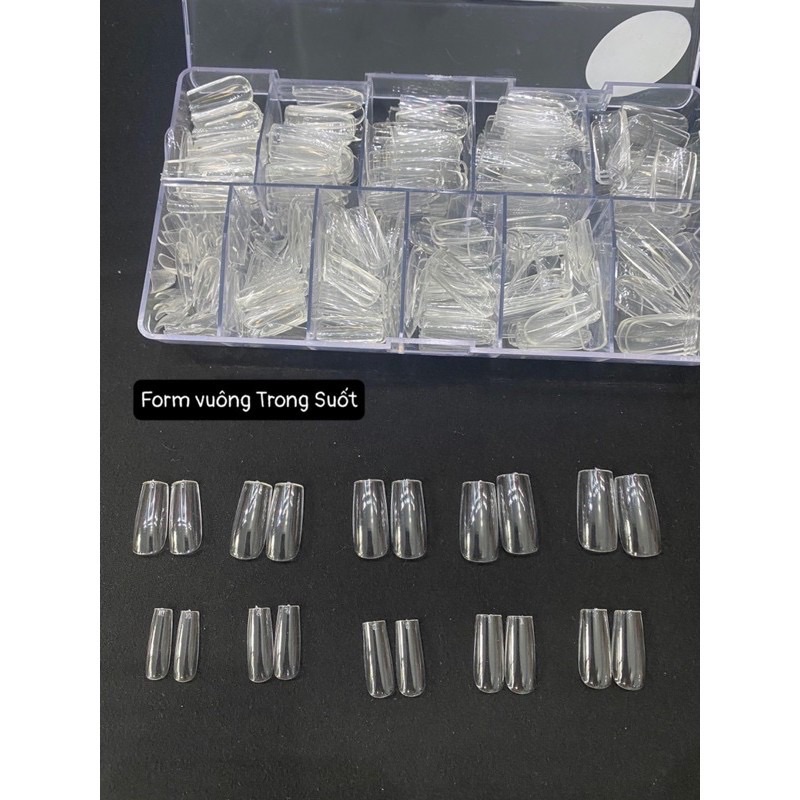 [HCM]Móng úp HSM bán lẻ full size 0-9( mỗi size 4 móng - 40 móng/gói )