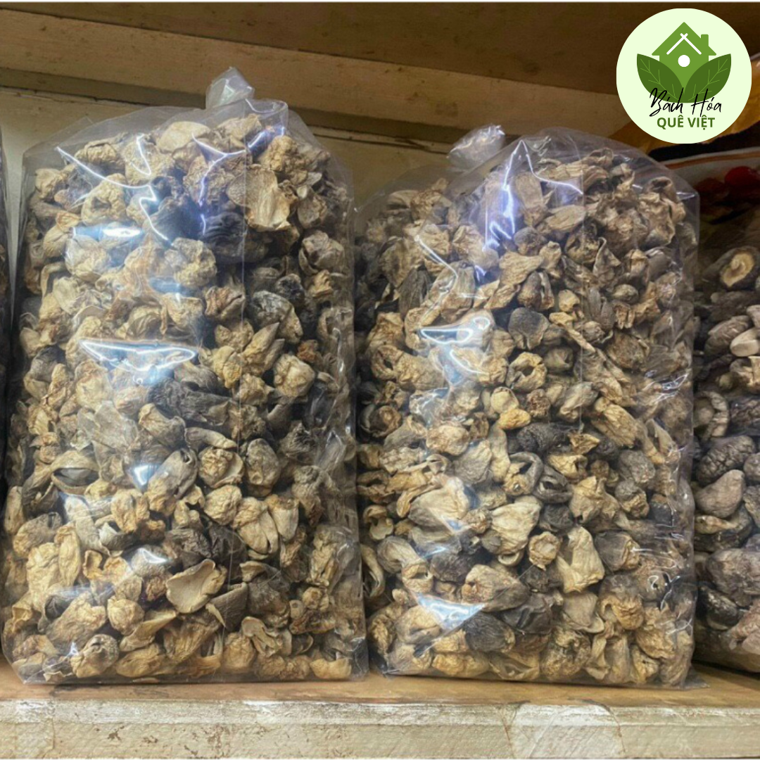 Nấm rơm búp sấy khô - đã gọt chân sạch sẽ 500g