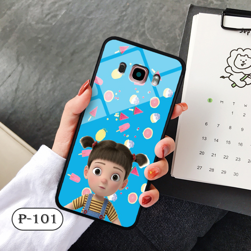 Ốp lưng kính 3D cute Samsung J5 2016