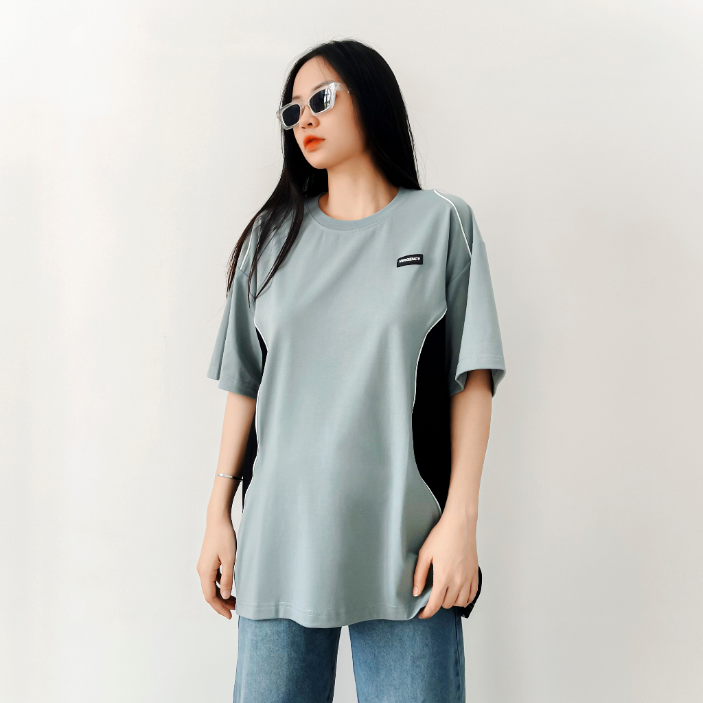 [lazsohot1 -20% đơn 99K] Áo thun Vergency nam nữ 011 BlokeCore/ Gray, white