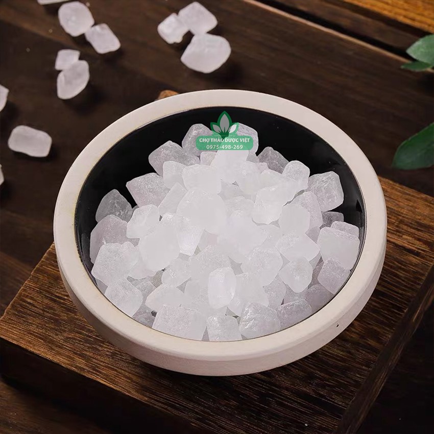 Đường phèn trắng 100g, đường phèn Lam Sơn, vị ngọt thanh, dùng nấu chè, chưng yến, nấu siro