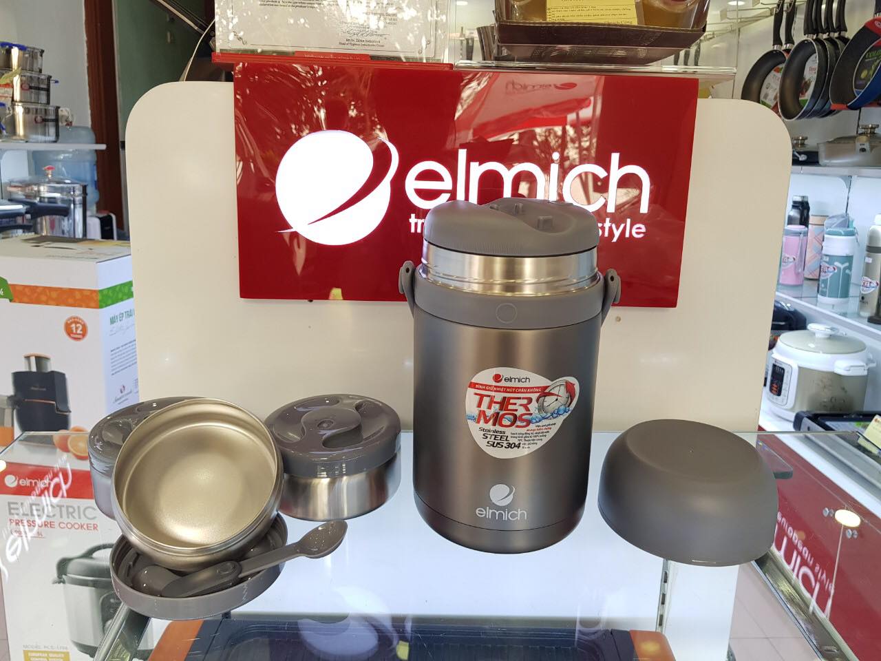 Hộp Đựng Cơm Giữ Nhiệt Elmich 1800ml El3128