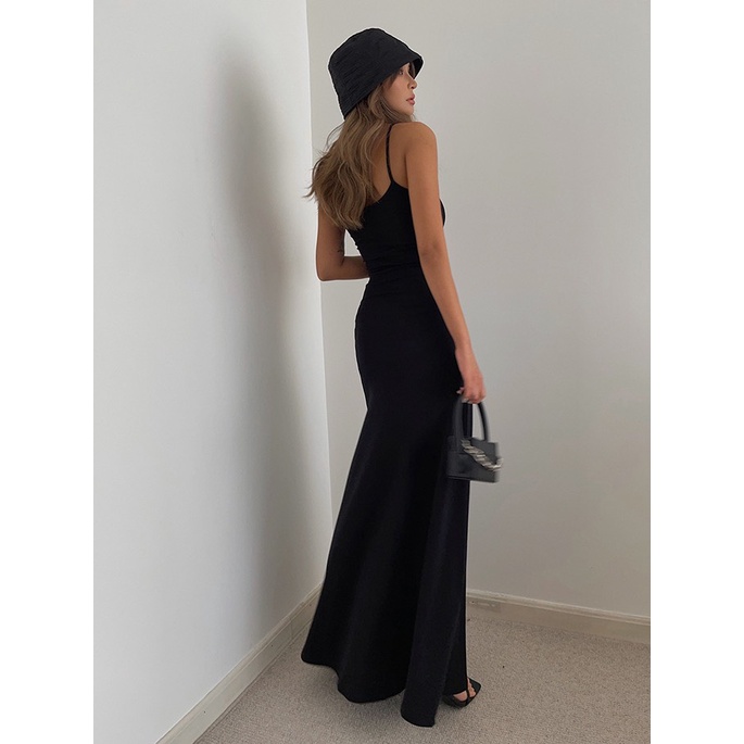 Đầm Maxi Nữ Hai Dây Dáng Xoè Đuôi Cá - Tharo Clothing
