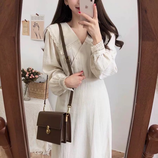 VÁY VINTAGE TIỂU THƯ SANG CHẢNH