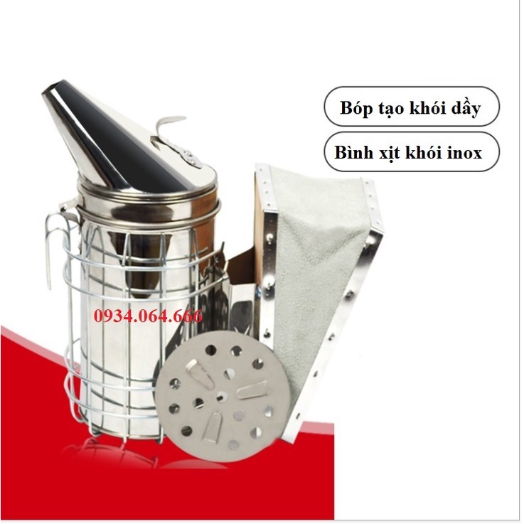 BÌNH XỊT KHÓI CHỐNG ONG ĐỐT Inox 304