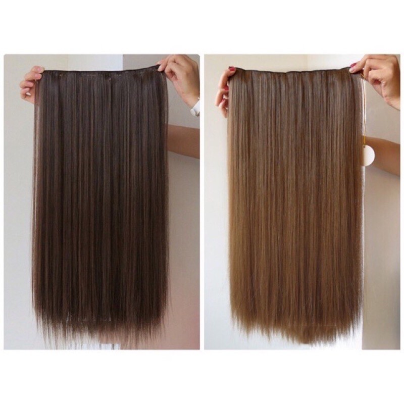Tóc giả nữ🌸FREESHIP🌸Tóc kẹp thẳng 60cm-A10-60CM