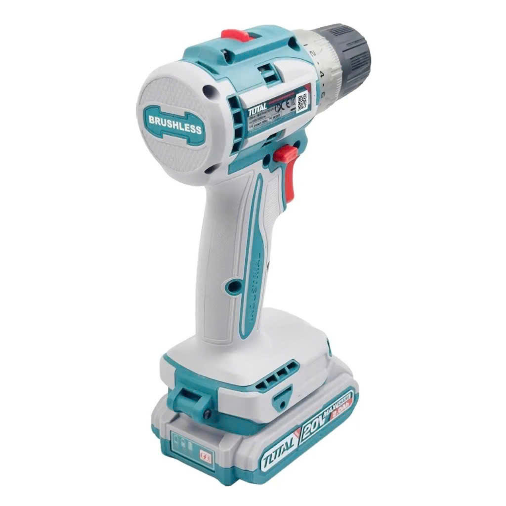 [HCM]MÁY KHOAN VẶN VÍT DÙNG PIN TOTAL 20V TDLI20453 - Động Cơ Ko Chổi Than